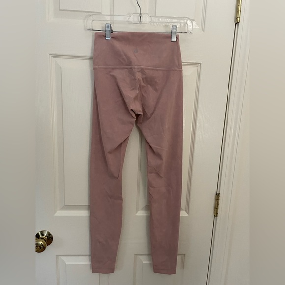 Lululemon Wunder Under High Rise Tight Snow Washed 28" Leggings Pink Size 4 - Picture 3 of 5